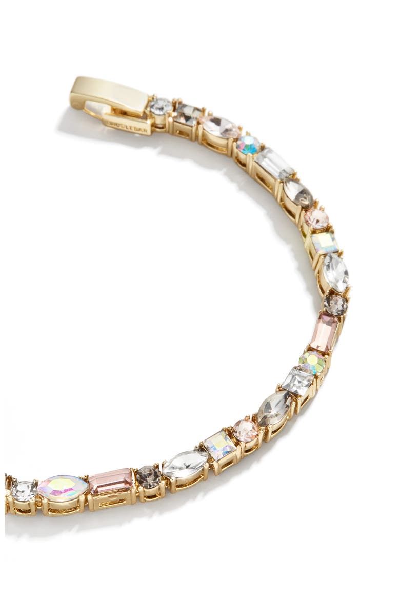 Crystal Tennis Bracelet, Alternate, color, BROWN