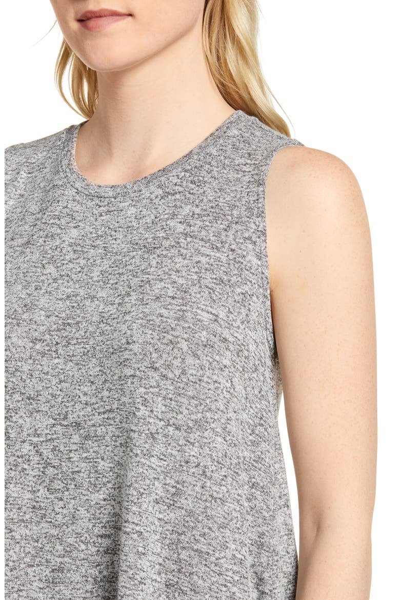 Gibson x Living in Yellow Millie Cozy Muscle Tank (Nordstrom Exclusive), Alternate, color, HEATHER GREY MARLED