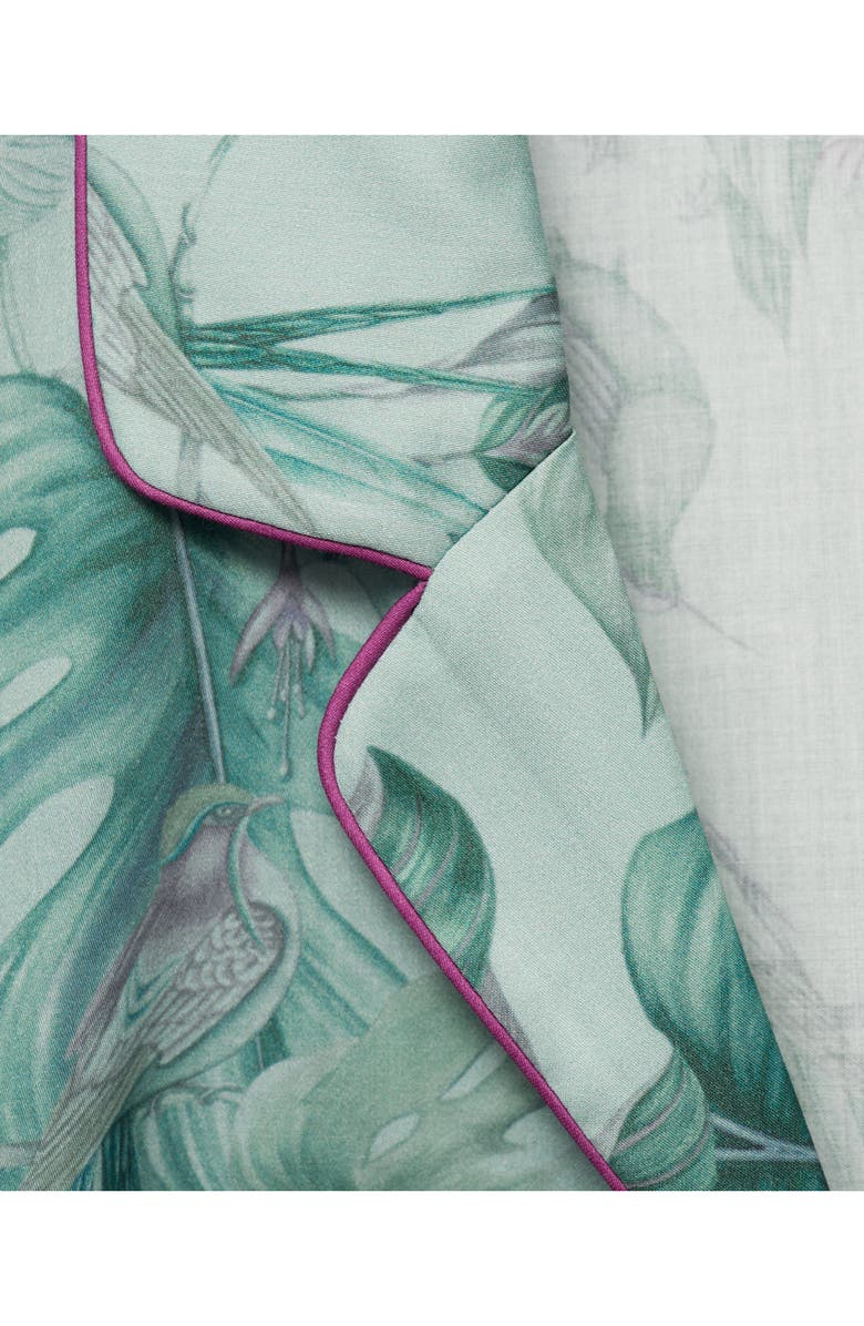 MANGO Tropical Print Pajama Shirt, Alternate, color, 