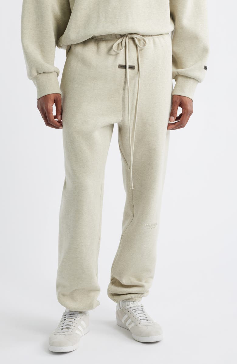 Fear of God Essentials Vintage Fleece Sweatpants, Main, color, Heather Stone