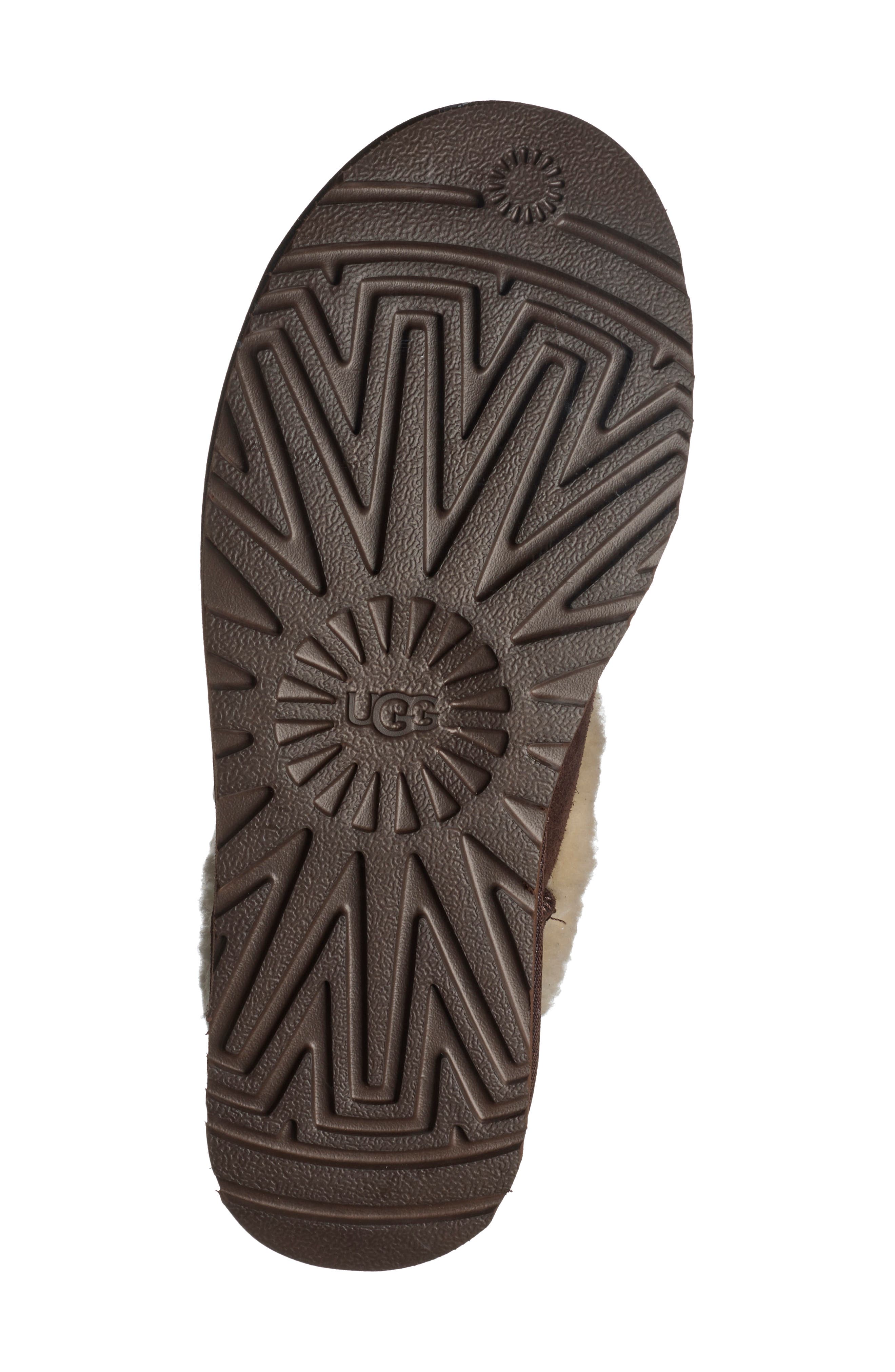 Classic Mini Posy Toggle Genuine Shearling Boot, Alternate, color, BURNT CEDAR