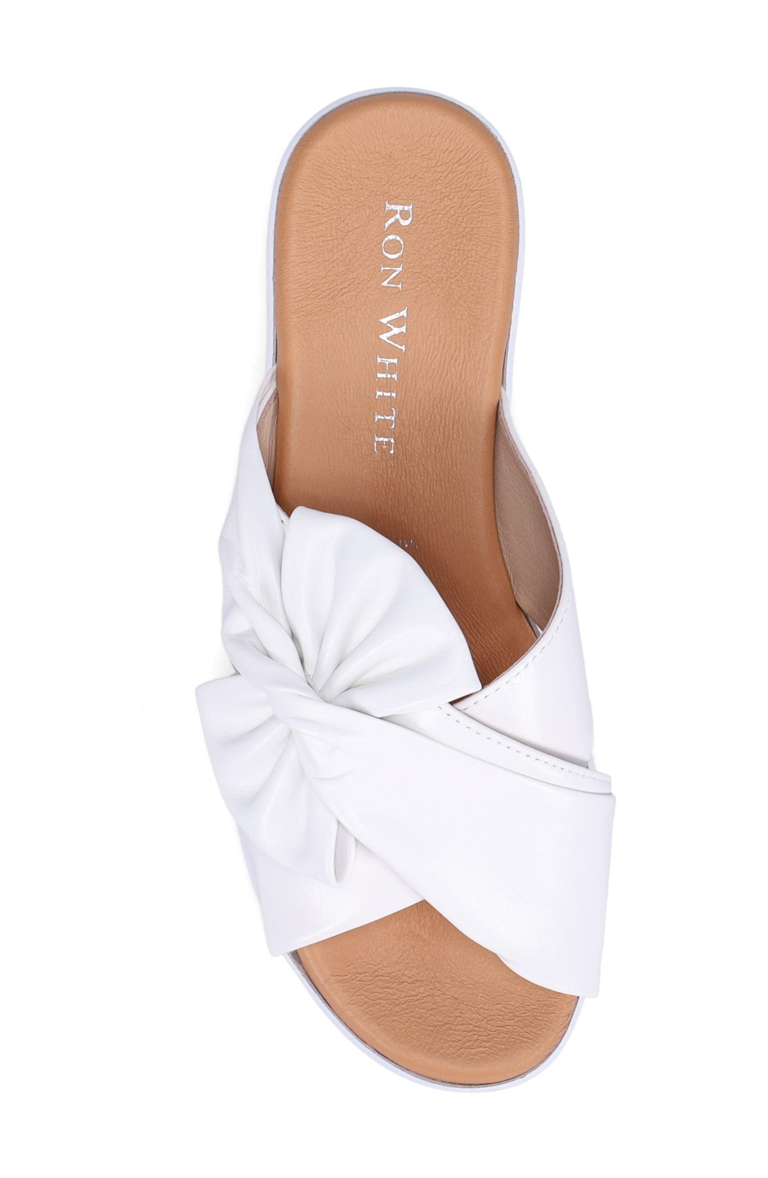 Ron White Paislee Platform Wedge Salide Sandal, Alternate, color, White