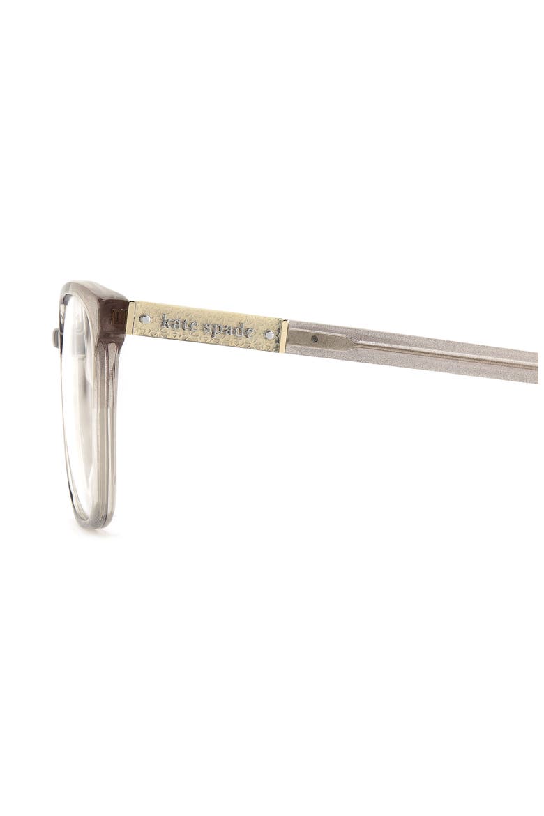 hermione 52mm square optical glasses, Alternate, color, GREY