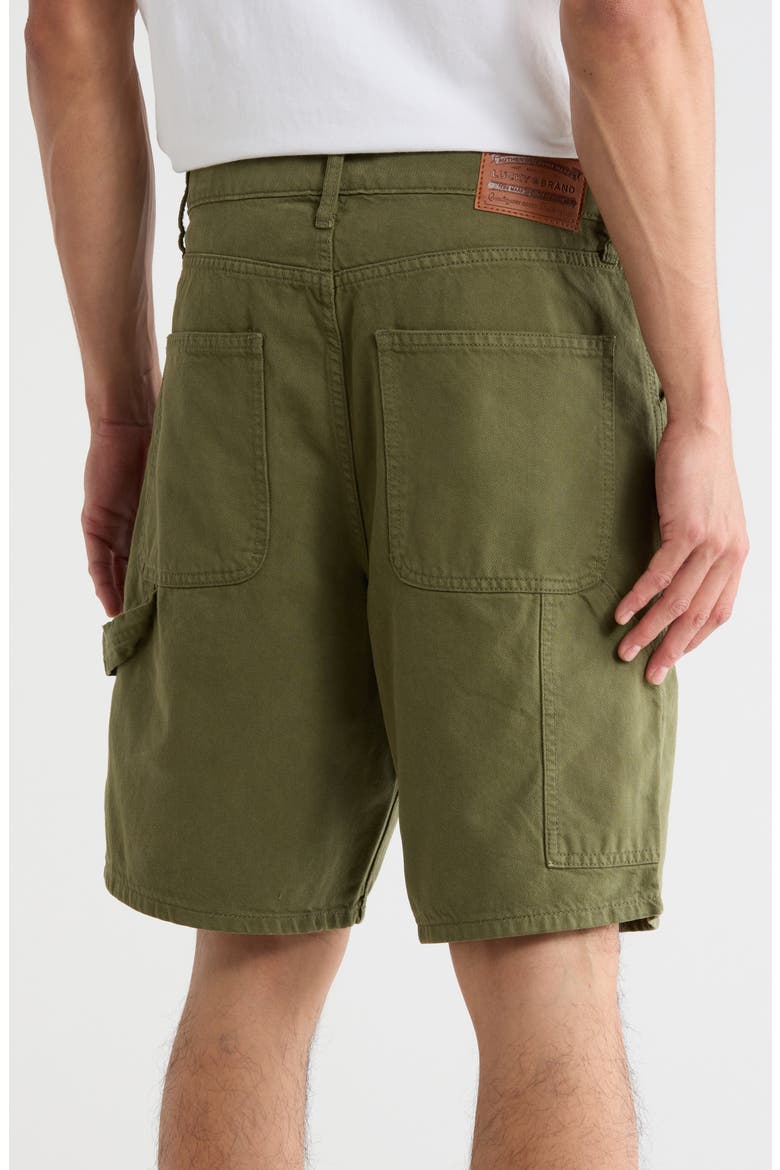 Loose Carpenter Denim Shorts, Alternate, color, PICKLE