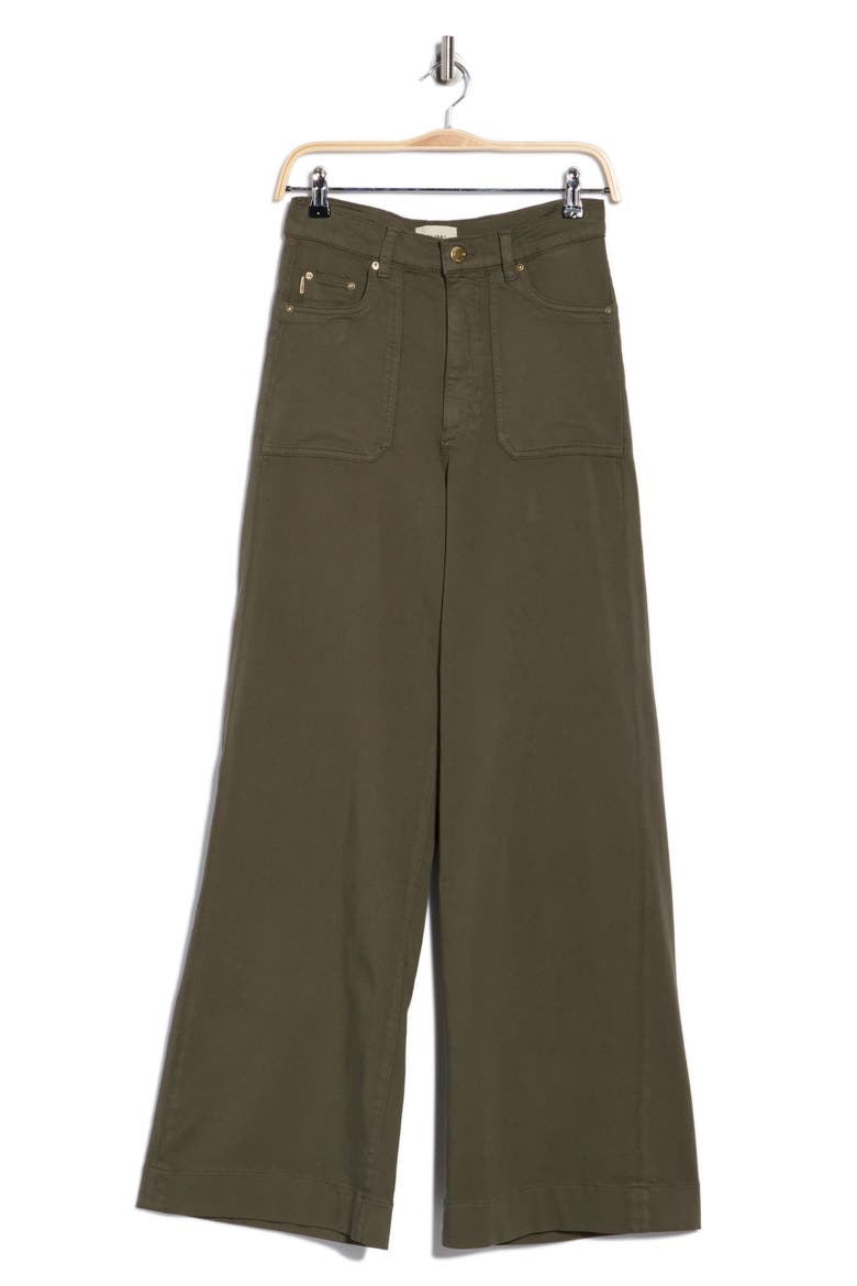 Hepburn High Waist Wide Leg Utility Jeans, Alternate, color, CATSKILLS