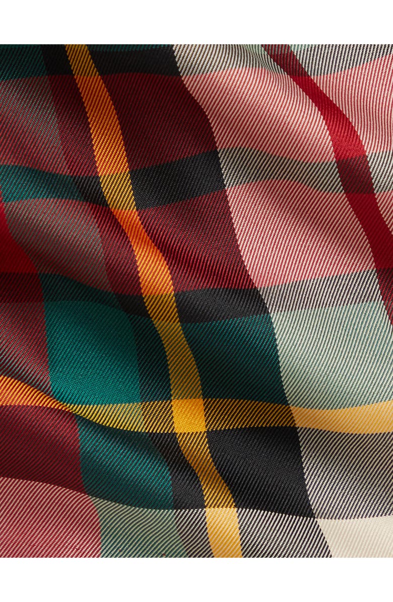 Ralph Lauren Pliad Taffeta Dress & Bloomers, Alternate, color, Red Multi