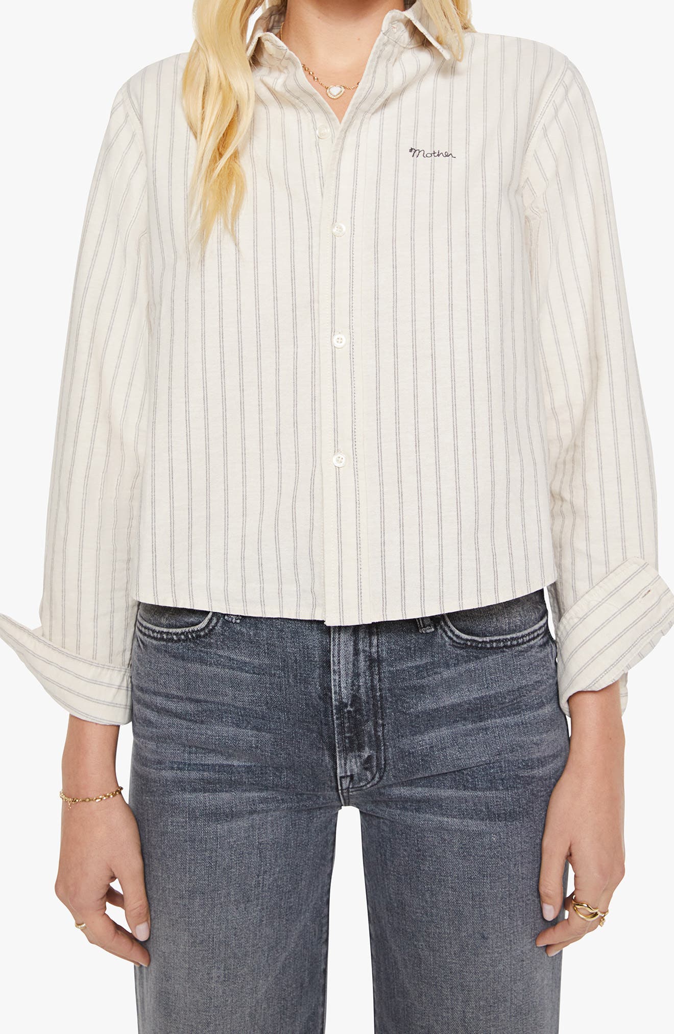 selected CREAM AND BLACK STRIPE