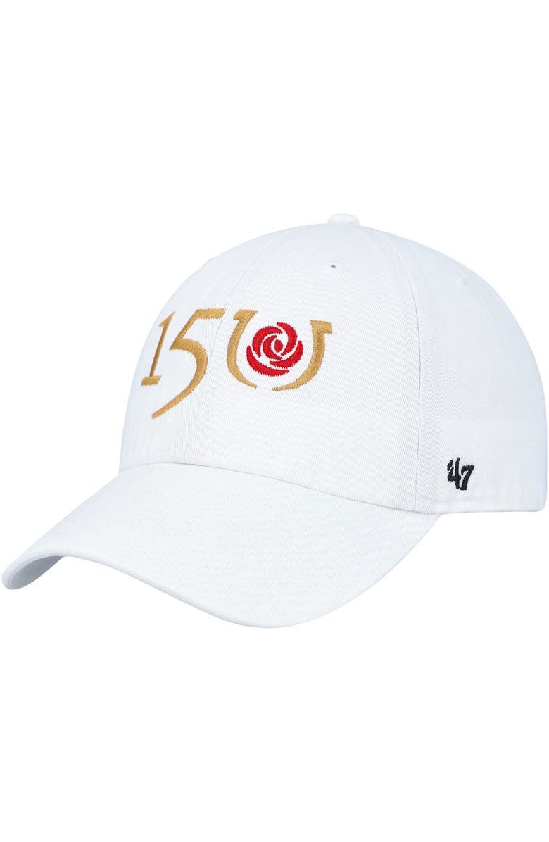 '47 Men's '47 White Kentucky Derby 150 Clean Up Adjustable Hat, Main, color, 
