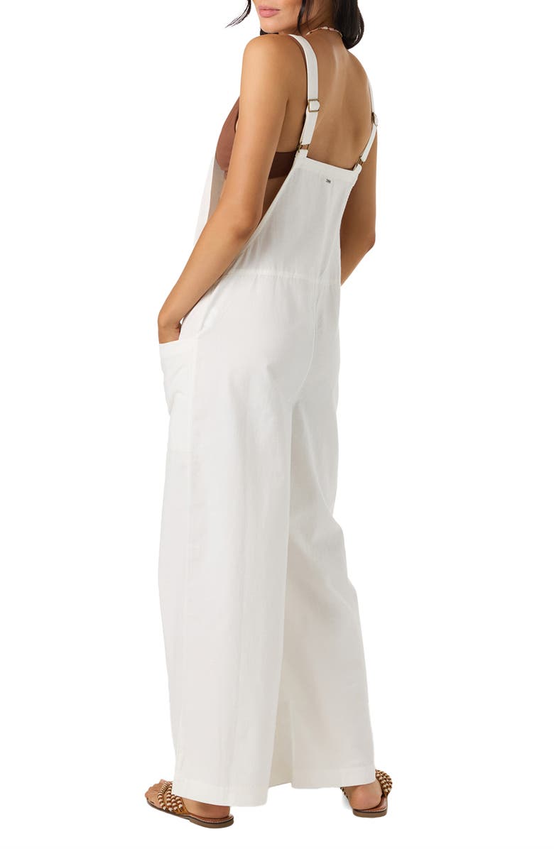 O'Neill Summerlin 2 Cotton & Linen Overalls, Alternate, color, White