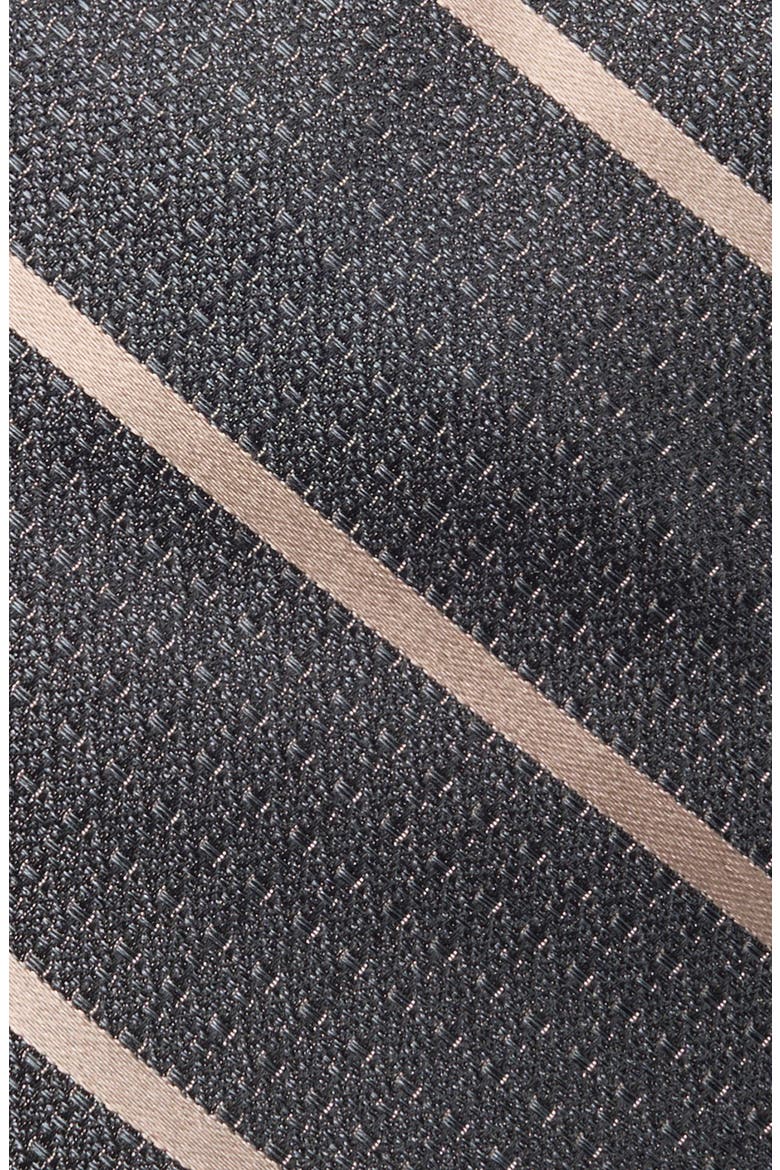 Taylor Stripe Silk Tie, Alternate, color, BLACK