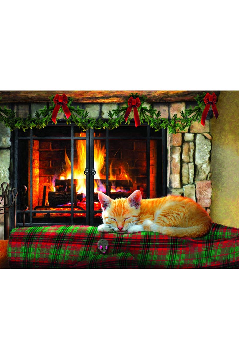 Fireside Snooze 500 piece Jigsaw Puzzle for Adults, Alternate, color, Multicolor