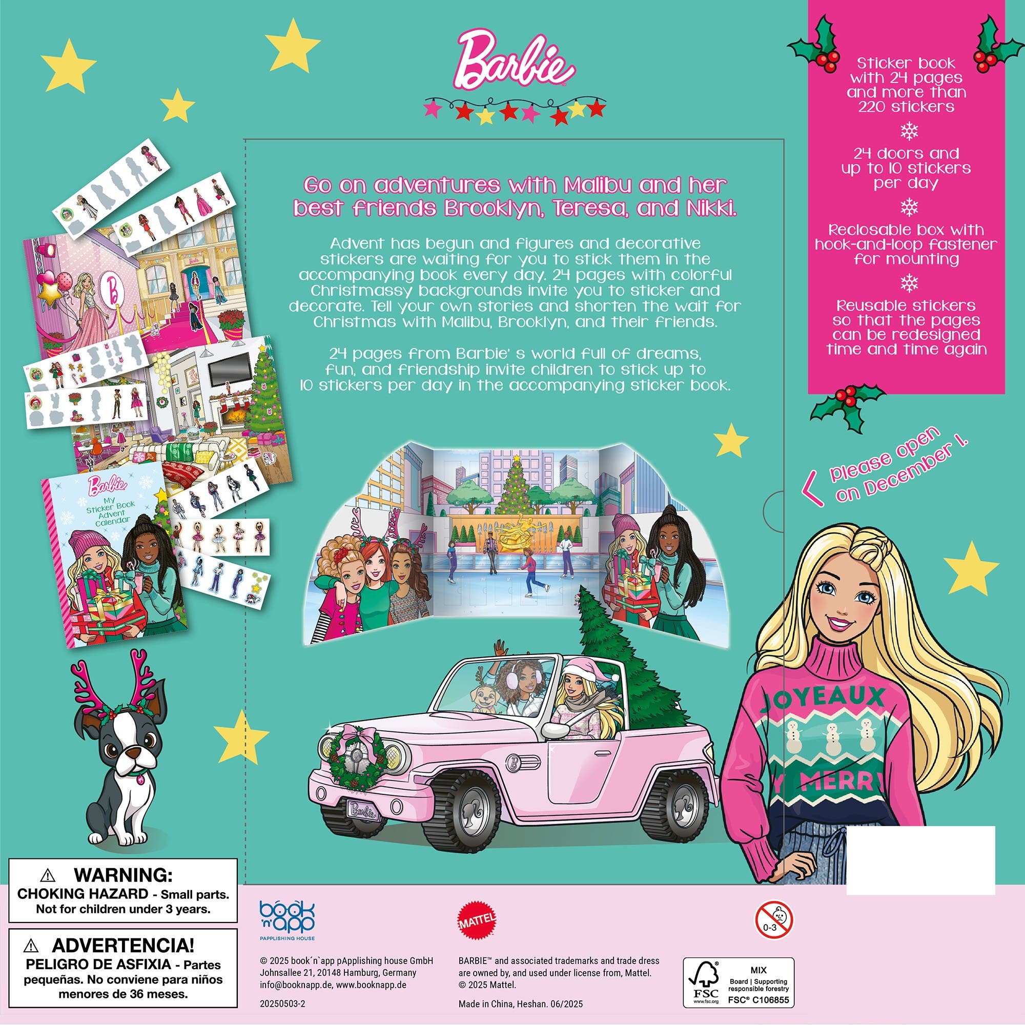 book 'n' app pApplishing house Sticker Book Advent Calendar | Nordstrom