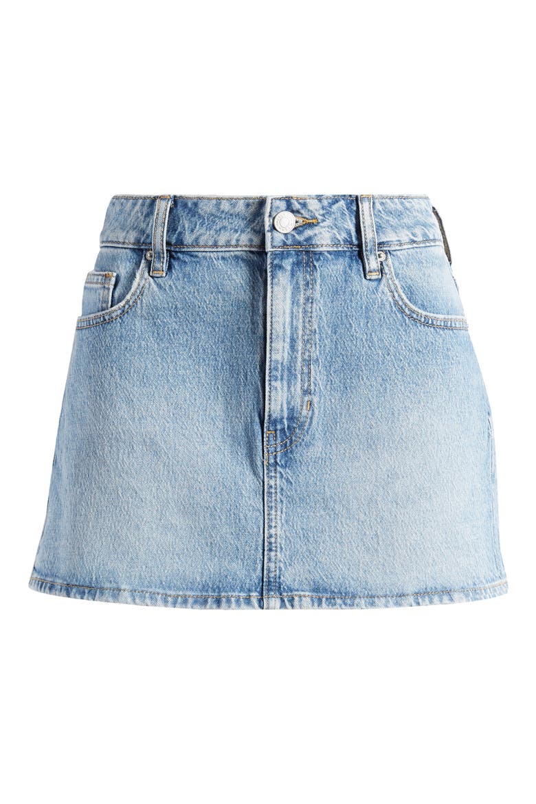 Bella Denim Miniskirt, Alternate, color, BELLA