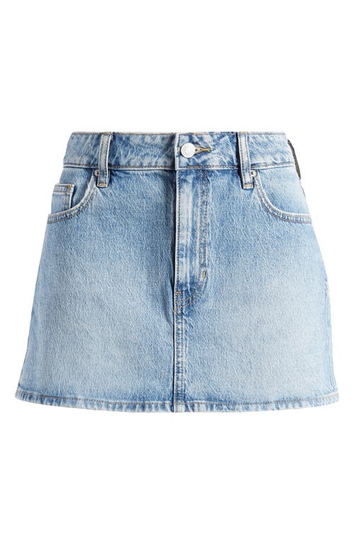 Pacsun Bella Denim Miniskirt In Blue