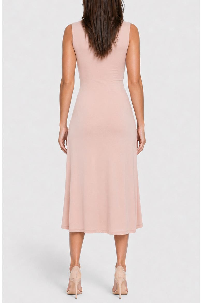 Sleeveless Midi Dress, Alternate, color, ROSE