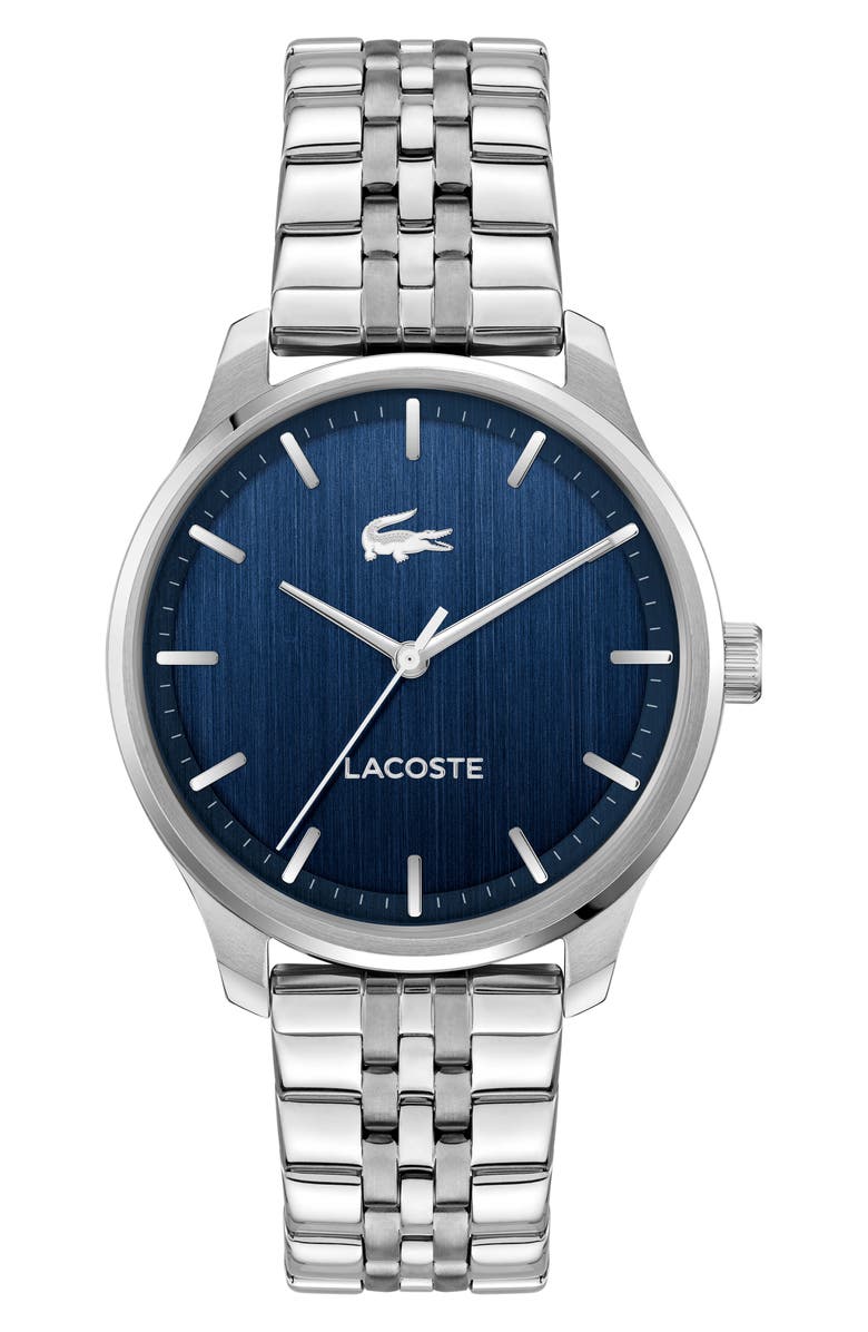 Lacoste Lisbon Bracelet Watch, 43mm, Main, color, Silver
