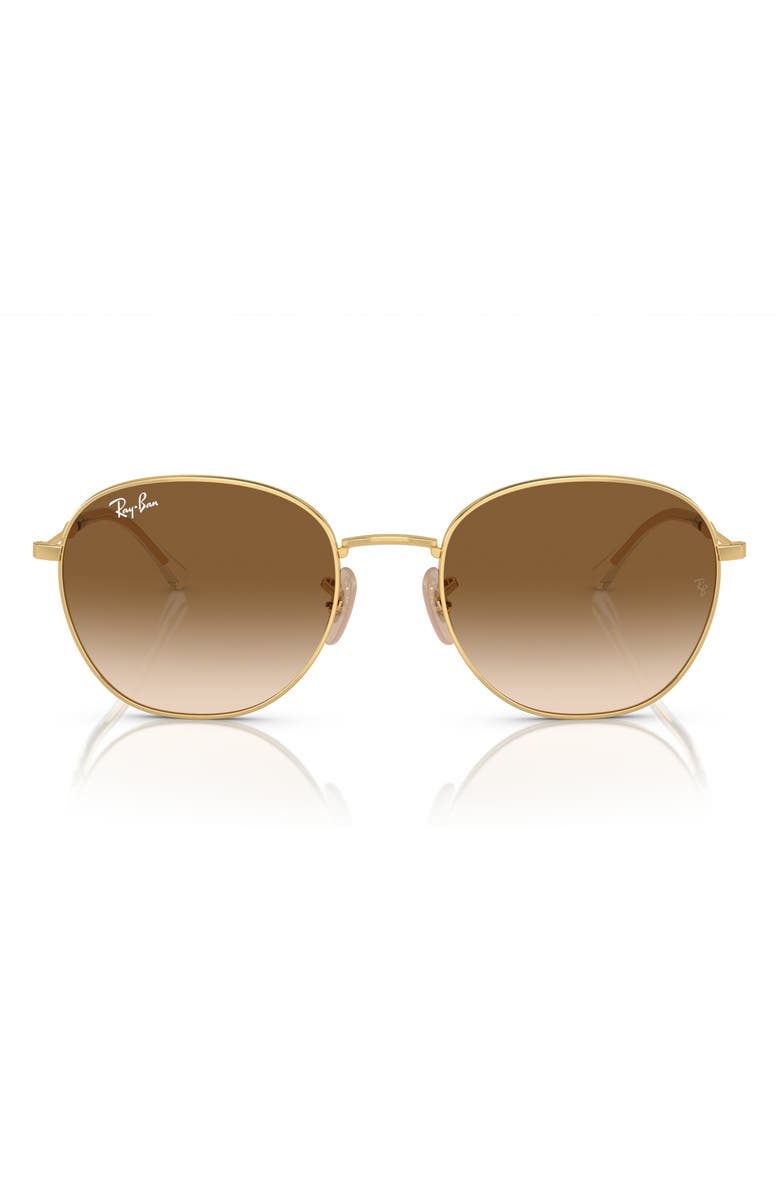 Ray-Ban 55mm Gradient Phantos Sunglasses, Main, color, Gold Flash