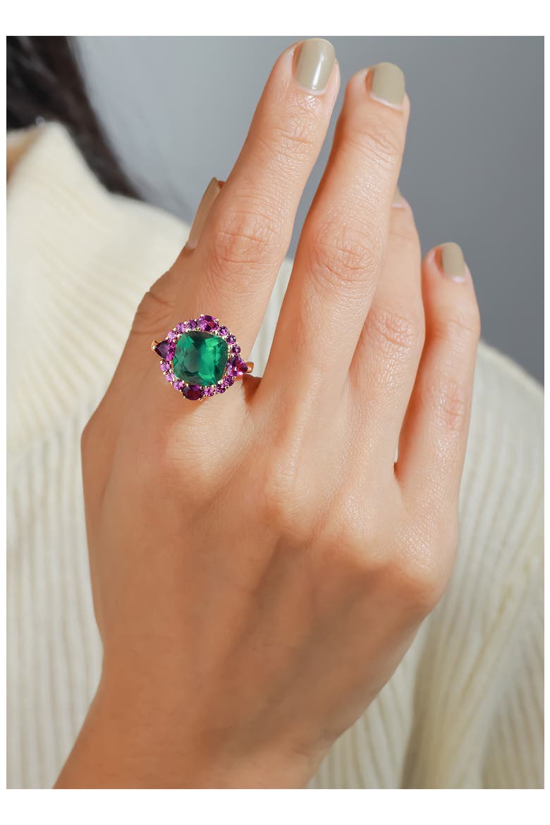 Teal Reverie Ring, Alternate, color, GREEN