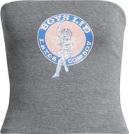 BOYS LIE Later Cowboy Embellished Graphic Tube Top