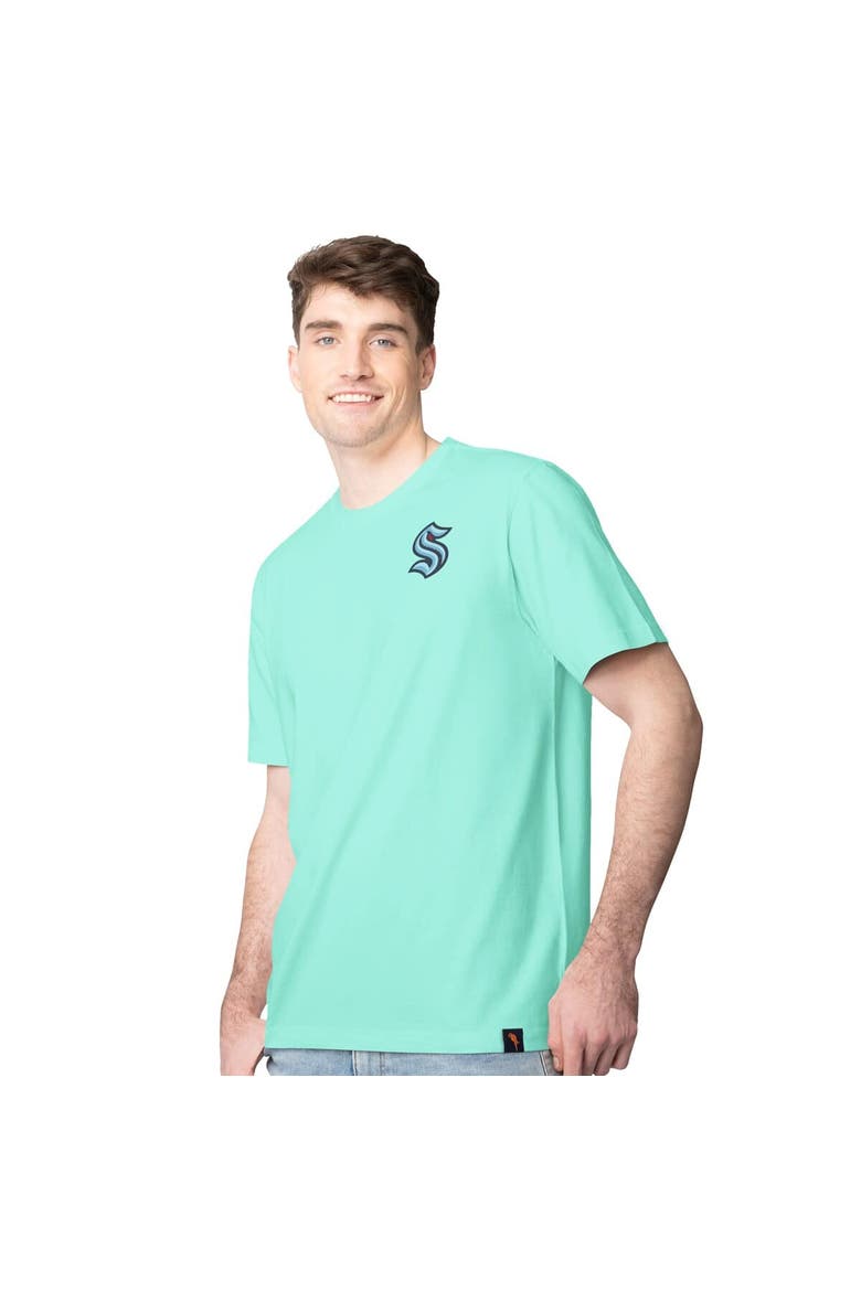 Men's Margaritaville  Light Blue Seattle Kraken Time Flies T-Shirt, Alternate, color, Cream