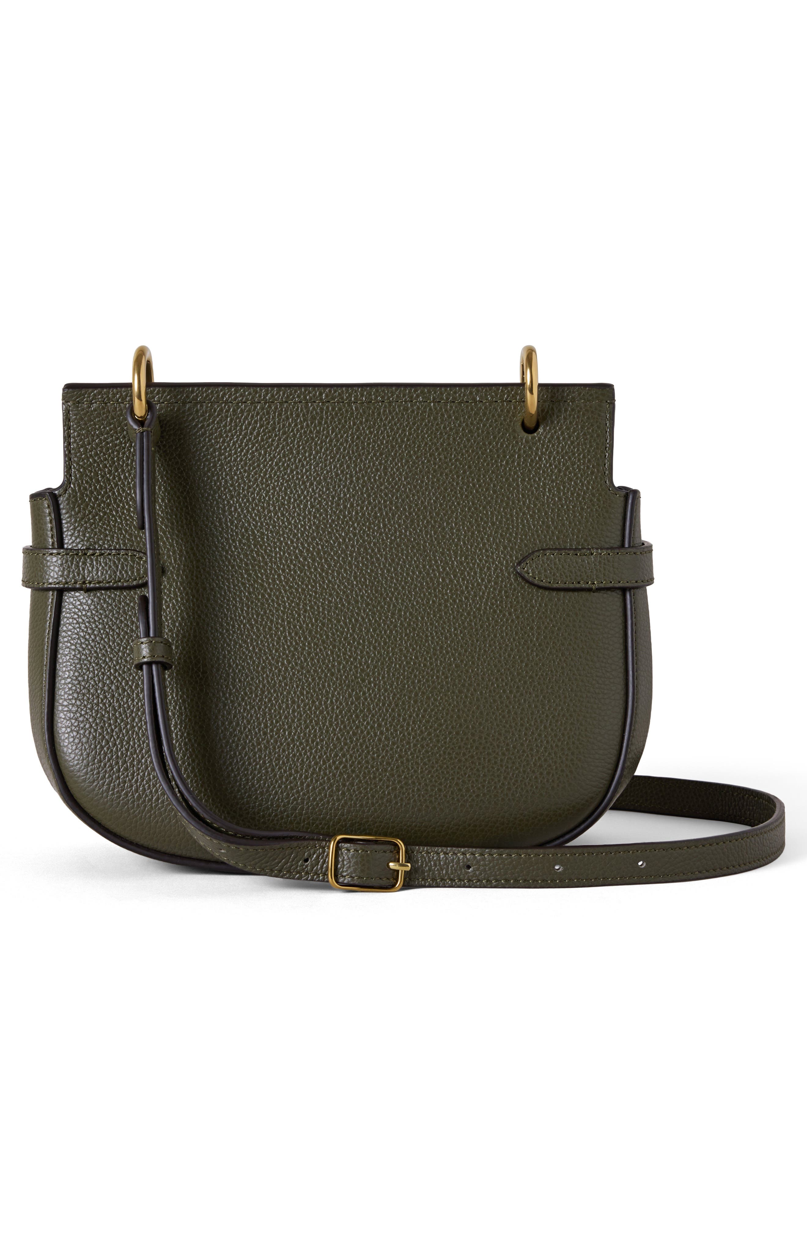 Small Amberley Leather Satchel, Alternate, color, JUNIPER GREEN