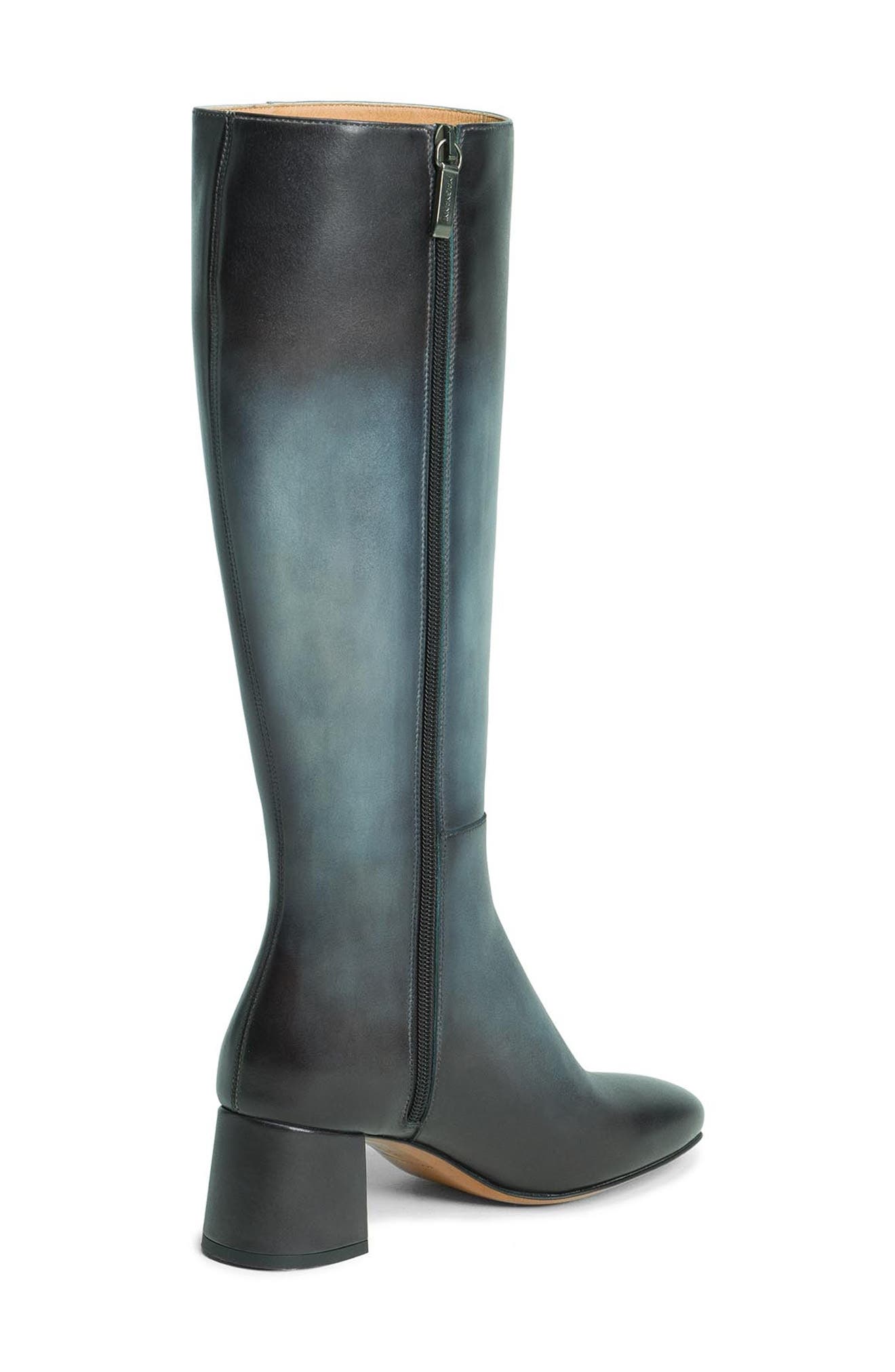 Loni Block Heel Boot, Alternate, color, SKY BLUE