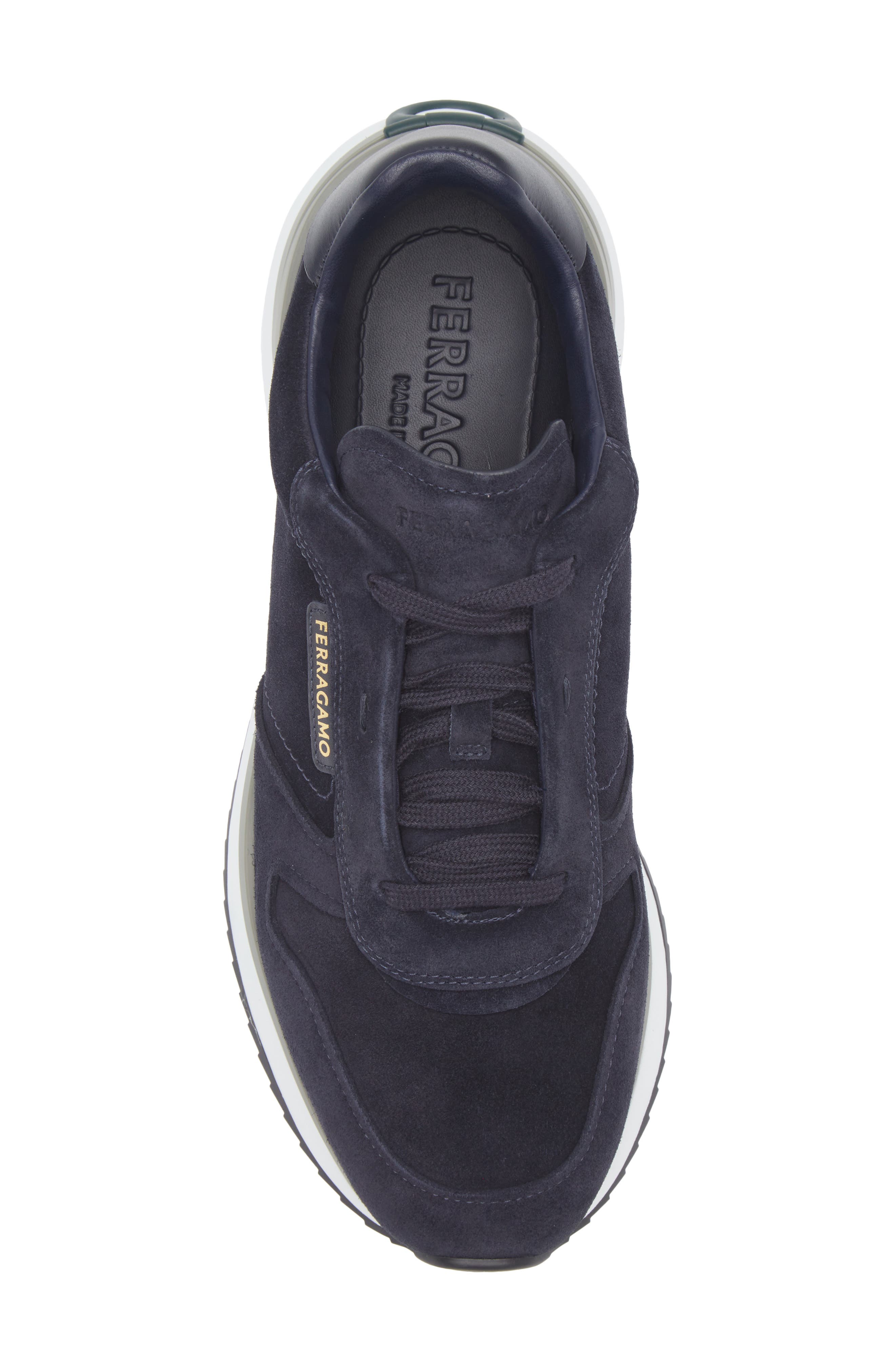 FERRAGAMO America Sneaker, Alternate, color, Navy