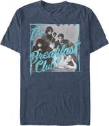 The Breakfast Club Men's The Breakfast Club Grayscale Character Pose  Graphic T-Shirt