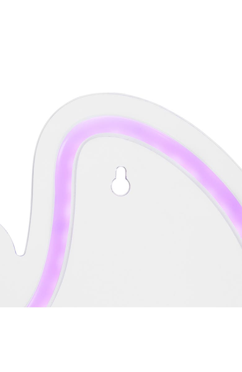 Northlight LED Neon Lighted Halloween Bat Wall or Window Decoration - 15" - Purple, Alternate, color, Purple