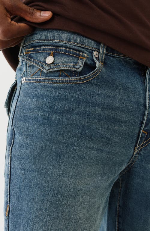 True Religion Billy Flap Relaxed Bootcut Jeans In Brown