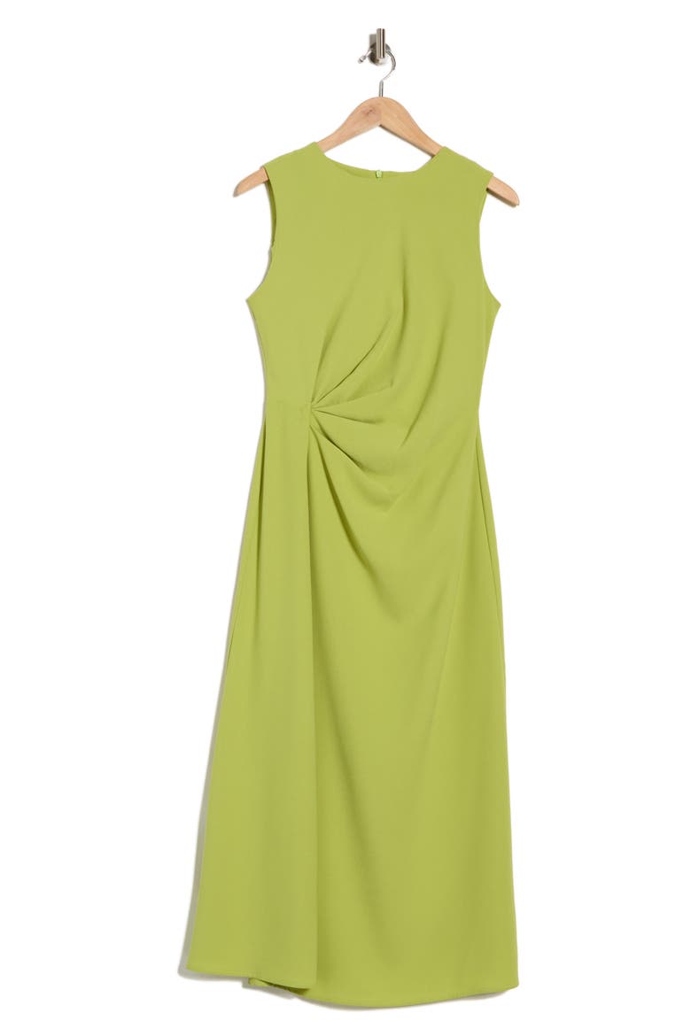 Side Ruched Sleeveless Dress, Alternate, color, SAGE