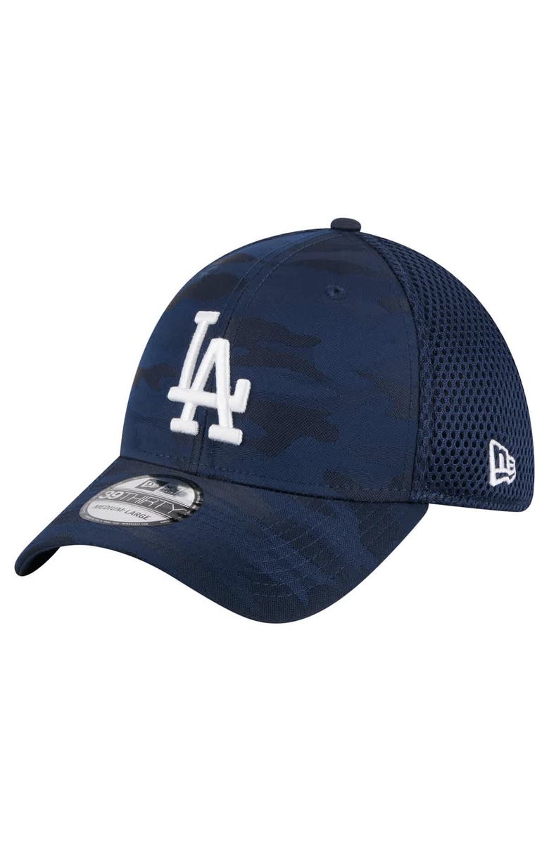 New Era Men's New Era Navy Los Angeles Dodgers Subtle Camo 39THIRTY Flex Hat, Alternate, color, 
