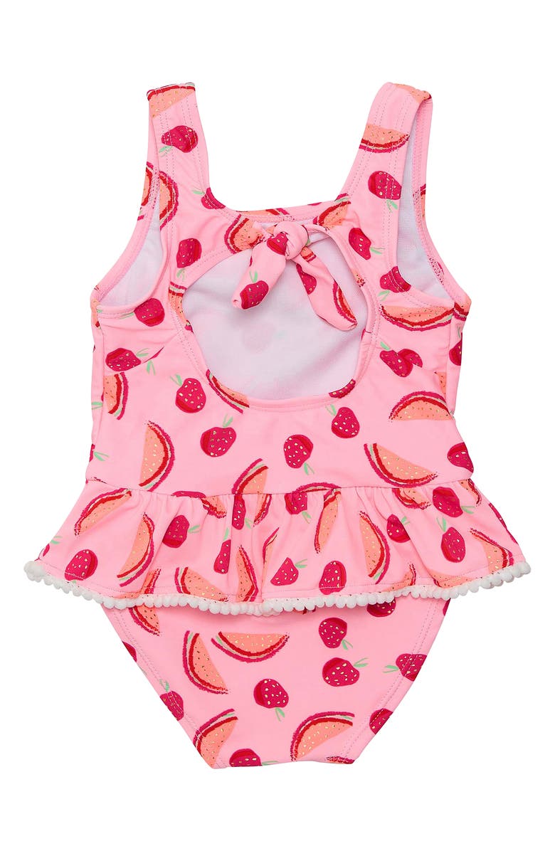 Snapper Rock Berry Sweet Skirted One-Piece Swimsuit, Alternate, color, Pink