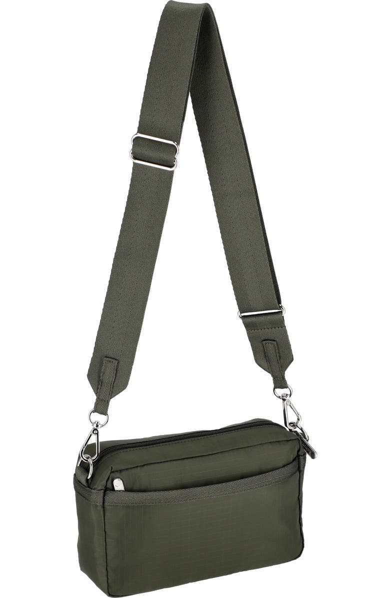 LeSportsac East/West Phone Crossbody Bag, Alternate, color, Dark Olive