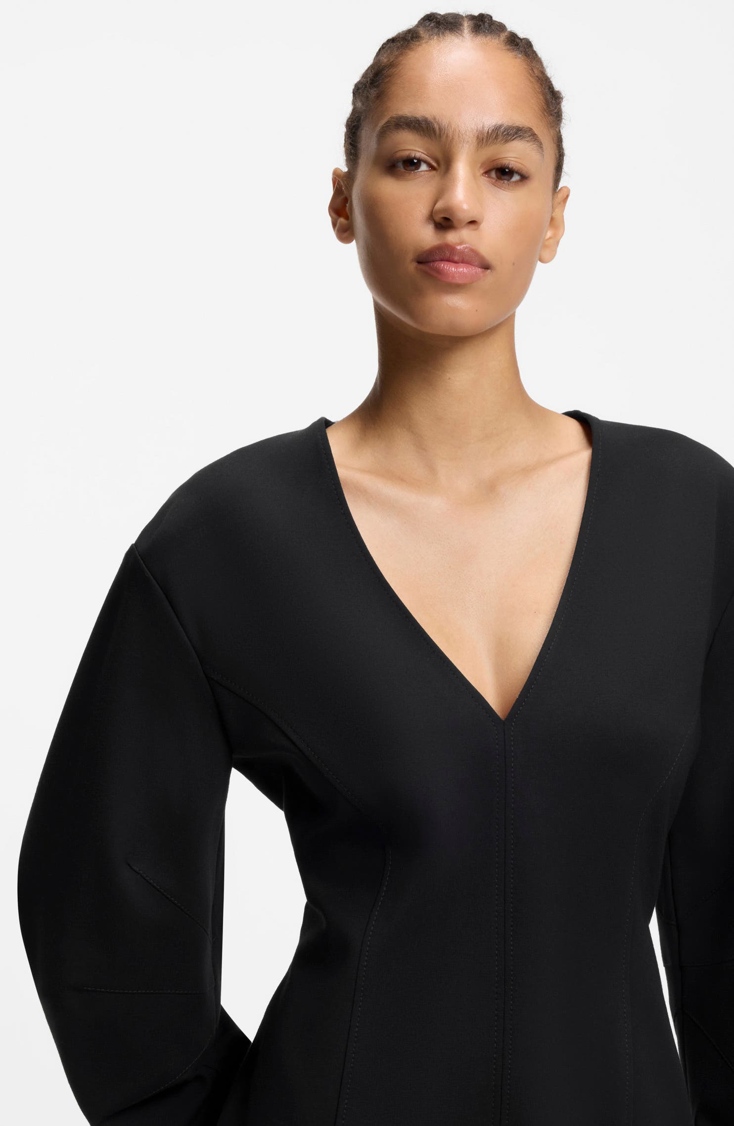 Dalerina Shaped Long Sleeve Minidress