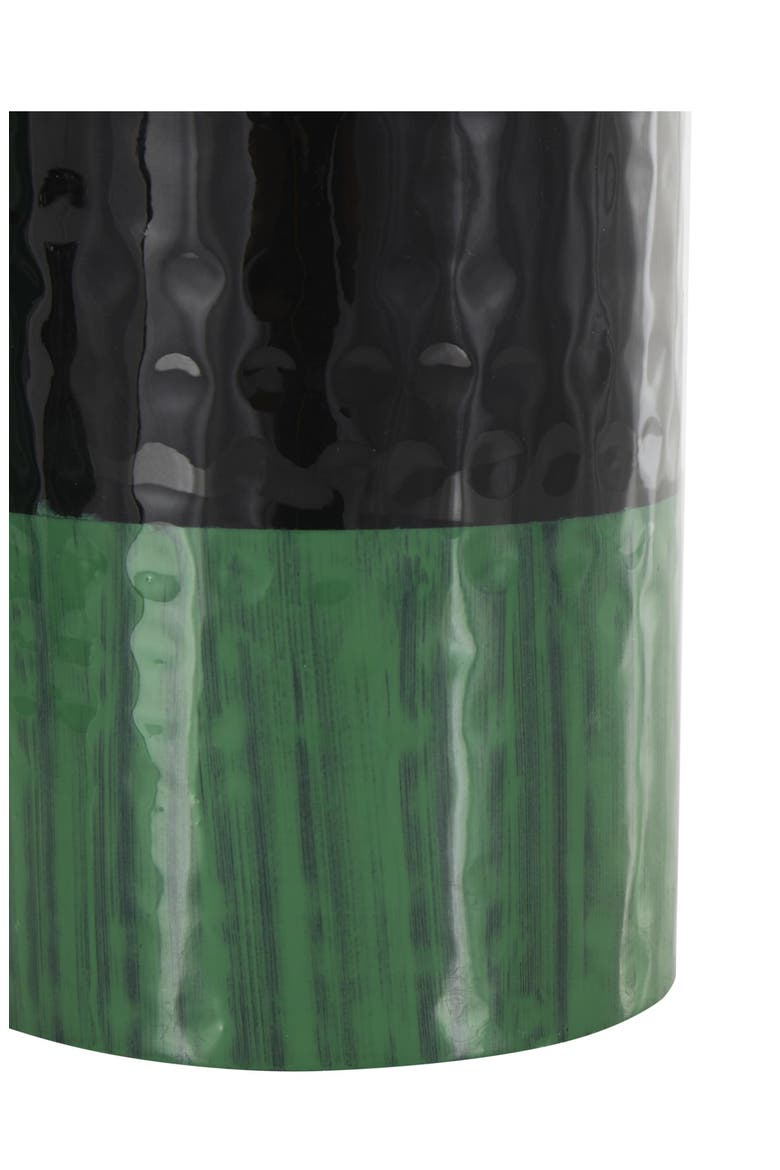 3-Piece Metal Candleholder Set, Alternate, color, GREEN