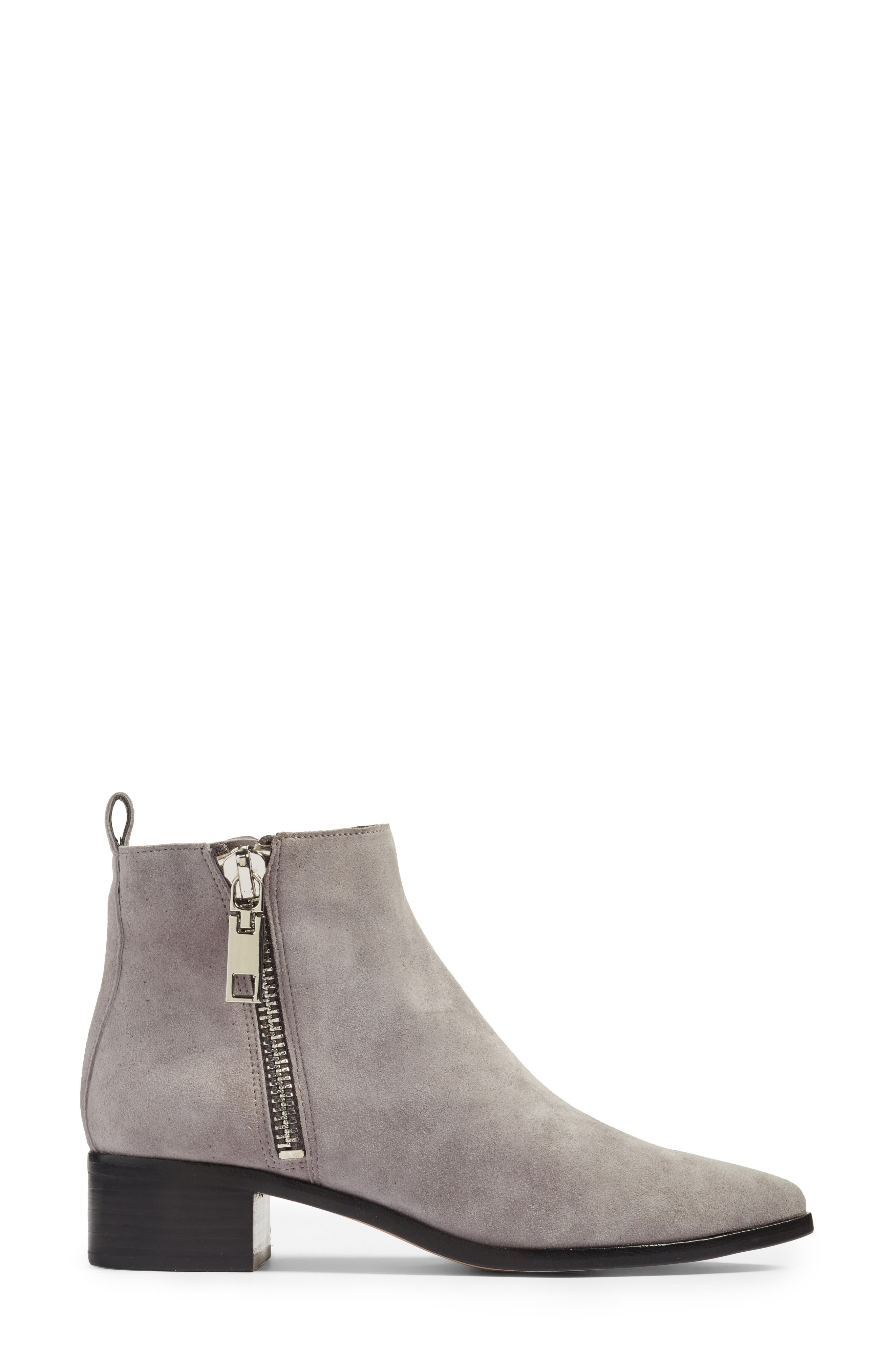 Marra Double Zip Bootie, Alternate, color, GREY SUEDE