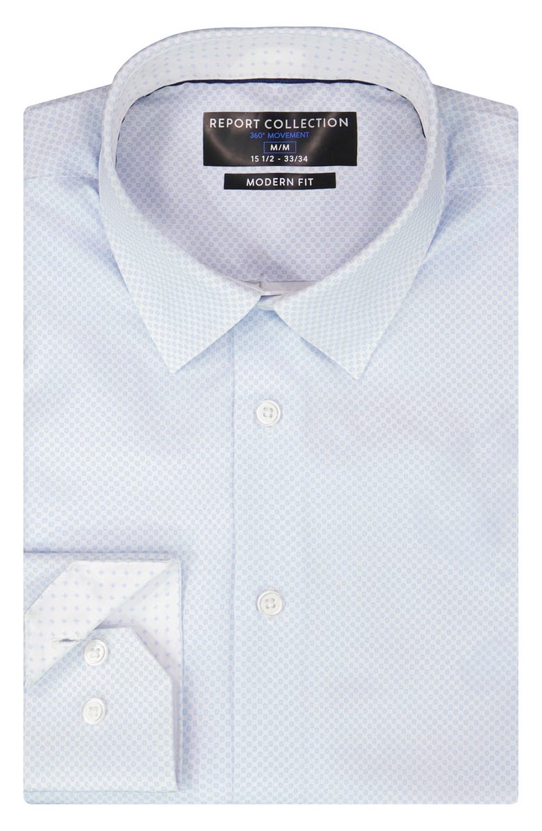 Report Collection Slim Fit 4-Way Stretch Button-Up Shirt, Alternate, color, 40 Blue