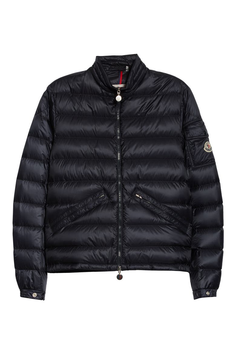 Quilted Nylon Down Jacket, Alternate, color, BLUE