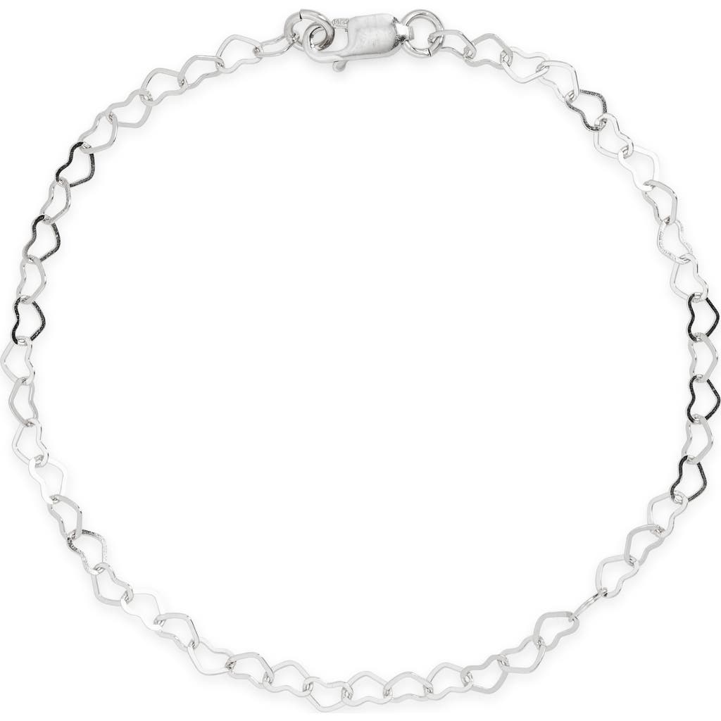 Nashelle Adore Chain Bracelet In Silver