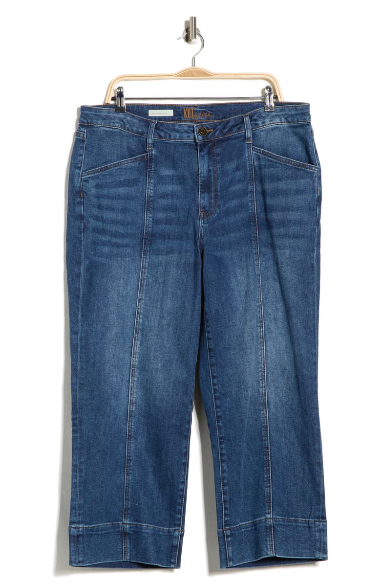 KUT from the Kloth Lucy High Waist Cropped Jeans, Main, color, Sunroots