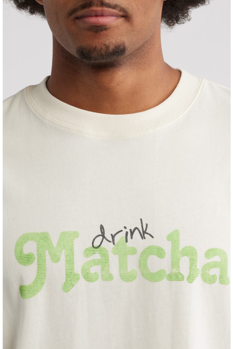 Matcha Graphic T-Shirt, Alternate, color, CREAM