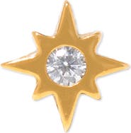 Girls Crew Star Bright Single Flat Back Earring