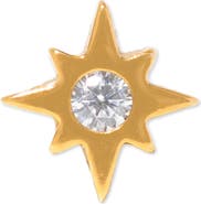 Girls Crew Star Bright Single Flat Back Earring