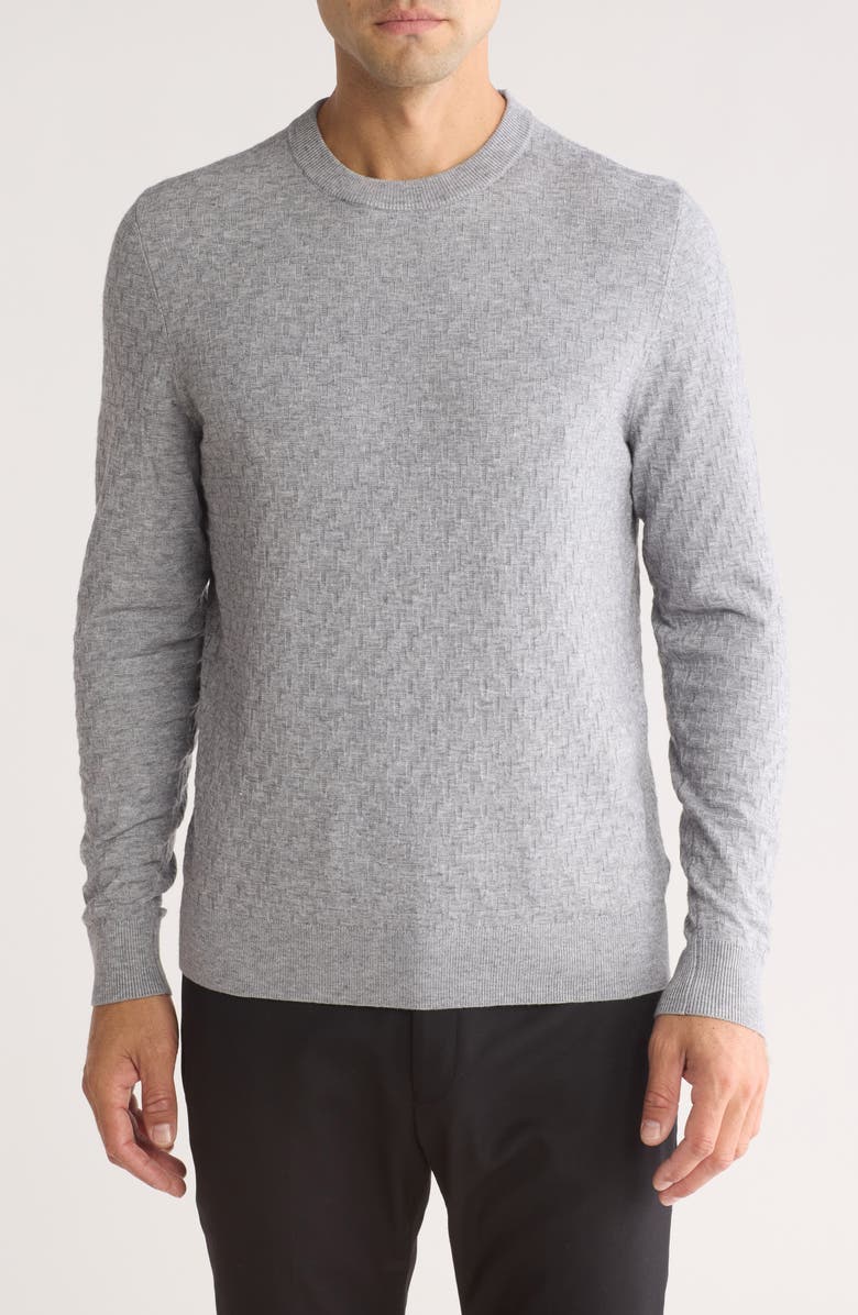 Ted Baker London Lounge 'T' Stitch Crewneck Sweater, Main, color, 