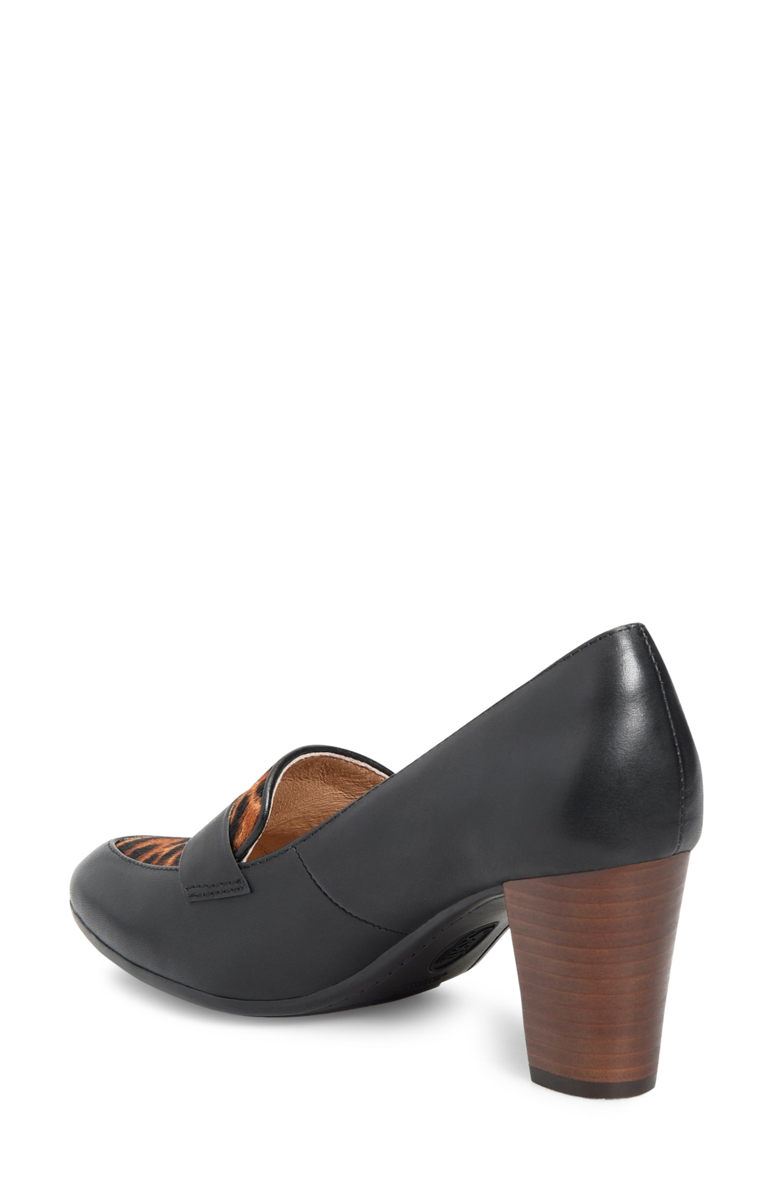 Söfft Parkdale Loafer Pump, Alternate, color, Black/ Tan