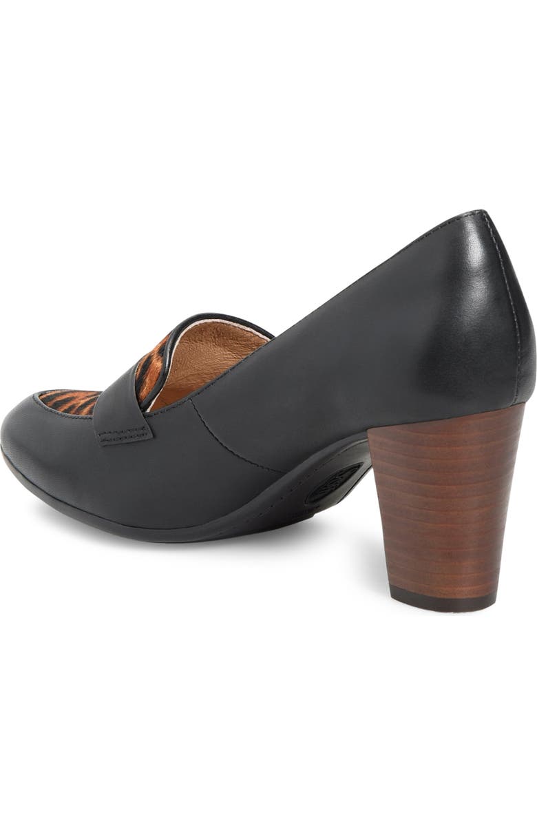 Söfft Parkdale Loafer Pump, Alternate, color, Black/ Tan