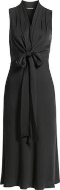 KOBI HALPERIN Lex Front Tie Midi Dress