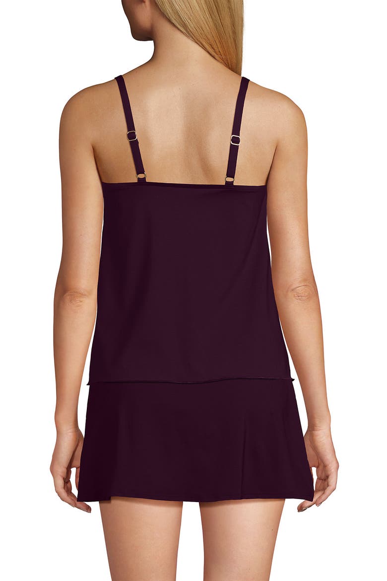 Tulip Hem Tankini Top, Alternate, color, Wild Lilac