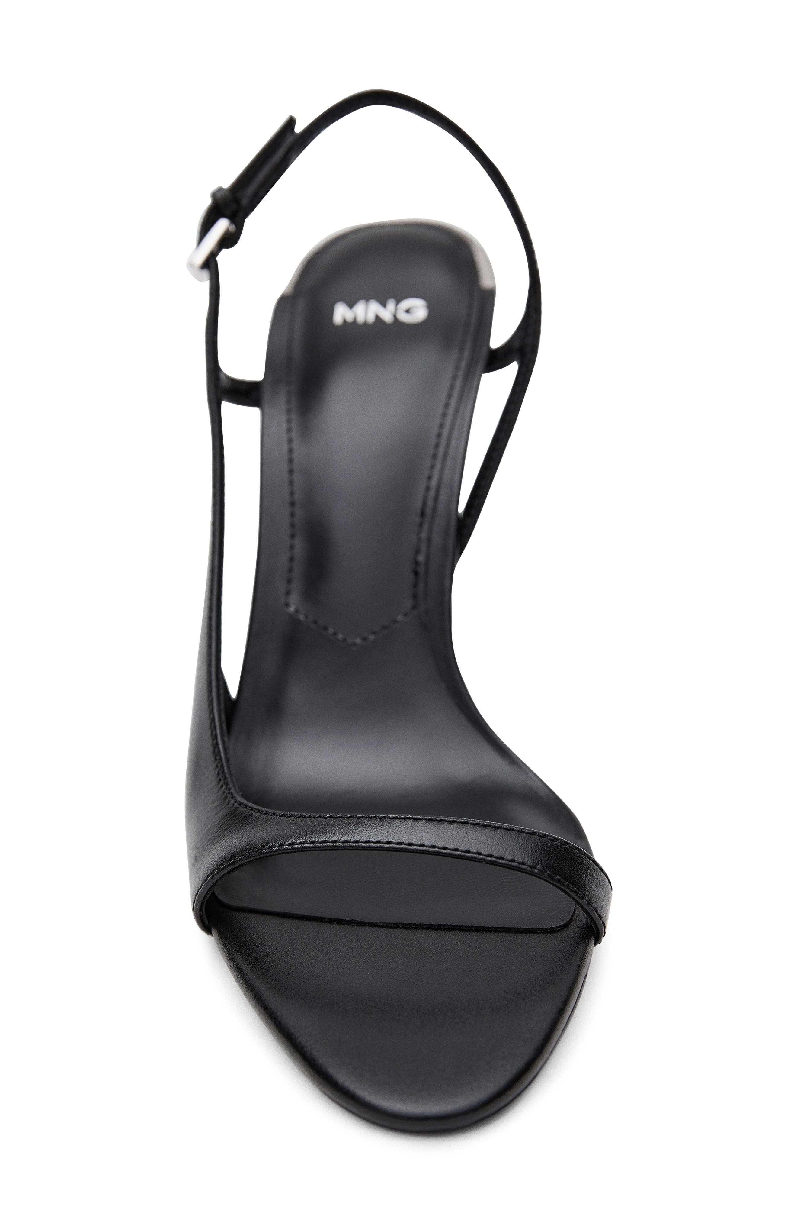 MANGO Asymmetric Ankle Strap Sandal, Alternate, color, 